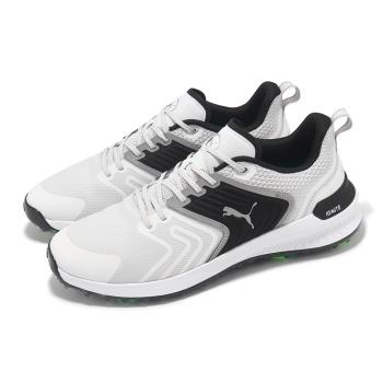Puma 高爾夫球鞋 Ignite Innovate 男鞋 白 黑 銀 防水鞋面 鞋釘 運動鞋 37943102