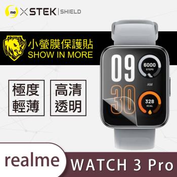 【O-ONE】realme Watch 3 Pro 手錶『小螢膜』滿版全膠螢幕保護貼超跑包膜頂級原料犀牛皮(一組兩入)