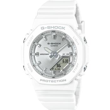 CASIO G-SHOCK 閃耀夏季八角造型計時錶/白銀/GMA-P2100VA-7A