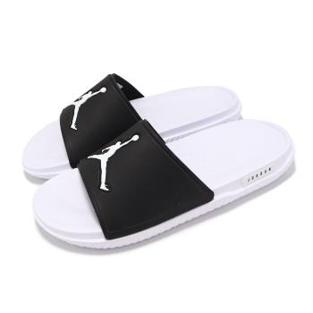 Nike 拖鞋 Jordan Jumpman Slide 男鞋 白 黑 喬丹 涼拖鞋 飛人 FQ1598-010