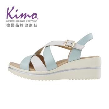Kimo 羅馬假期｜雙交叉修飾設計楔型涼鞋 女鞋 (薄荷綠 KBDSF167071)