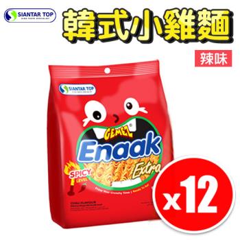 【Enaak】韓式小雞麵 辣味 3入/袋【12入組】點心麵 脆麵