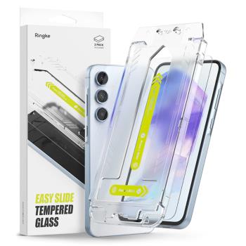 Rearth Ringke 三星 Galaxy A55 5G 零失敗強化玻璃螢幕保護貼(2片裝)