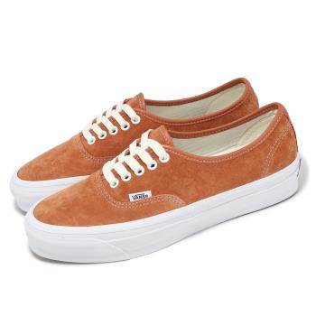 Vans 休閒鞋 Authentic Reissue 44 男鞋 棕 白 麂皮 低筒 華夫格 經典 板鞋 VN000CQA8B9