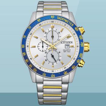 CITIZEN星辰 Chronograph系列 經典時尚計時腕錶 AN3686-53A