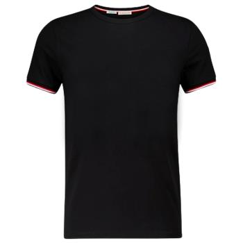 【MONCLER】男款 左臂品牌LOGO 短袖T恤-黑色 (M號) 8C7160087296999