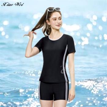 【梅林品牌】 流行大女短袖二件式泳裝 NO.M34618