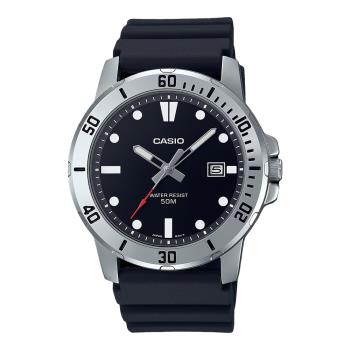 【CASIO 卡西歐】運動風格 指針男錶 膠質錶帶 防水50米 日期顯示 MTP-VD01 (MTP-VD01-1E)