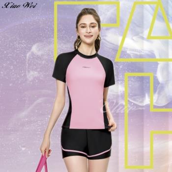 【梅林品牌】 流行大女短袖二件式泳裝 NO.M34738