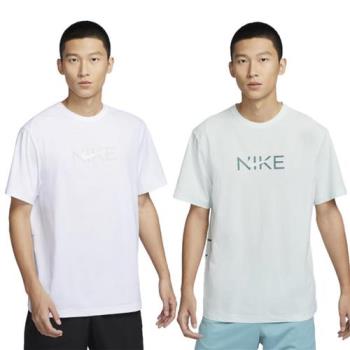Nike 短袖上衣 男裝 抗UV 排汗 白/綠【運動世界】HF4635-100/HF4635-394