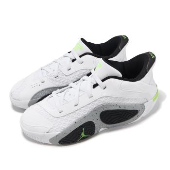 Nike 童鞋 Jordan Tatum 2 PS Legacy 中童 白 黑 綠 兒童籃球鞋 小朋友  FJ6460-100