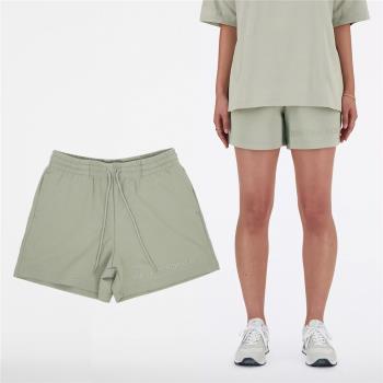New Balance 短褲 Hyper Density Shorts 女款 綠 針織 抽繩 褲子 NB WS41550OVN