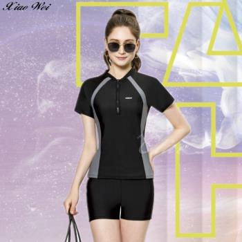 【梅林品牌】 流行大女短袖二件式泳裝 NO.M34748