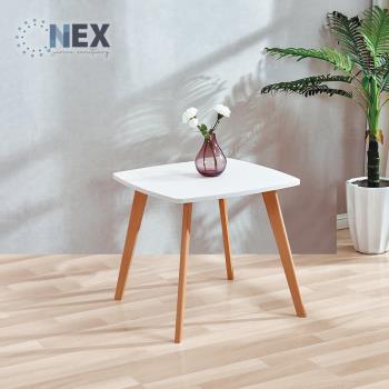【NEX】北歐 現代單層白色小茶几 實木腳(咖啡桌/客廳桌/桌子/小茶几/置物桌)
