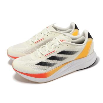 adidas 慢跑鞋 Duramo Speed M 男鞋 米白 橘 緩衝 回彈 輕量 慢跑鞋 愛迪達 IE5477