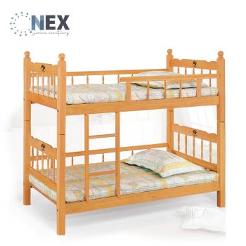 【NEX】樂活雙層床 2寸角方柱 3尺雙層床 全護欄(上下舖/雙層床)