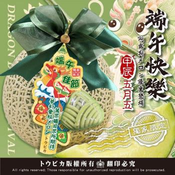 愛蜜果 台灣網紋哈密瓜1入禮盒 約2.5斤/盒 (阿露斯/日本品種)