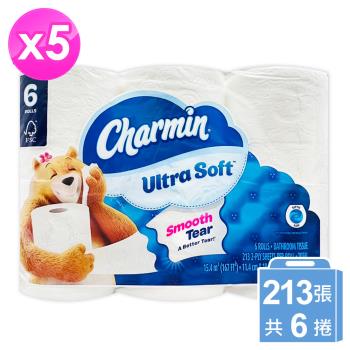 Charmin超柔軟捲筒衛生紙(213張x6捲) x5袋/箱購