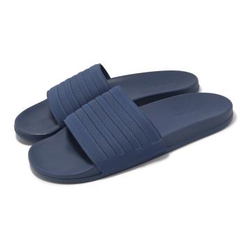 adidas 涼拖鞋 Adilette Comfort 男鞋 藍 止滑 快乾 軟底 拖鞋 愛迪達 ID3402