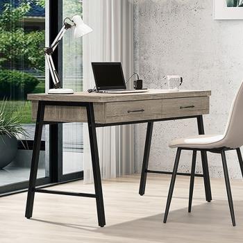 Boden-凱德3.8尺工業風二抽書桌/工作桌