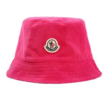 【MONCLER】新款 品牌 LOGO 雙面漁夫帽-紫紅色/粉色 (S號) 093 3B000 30 596LS 562