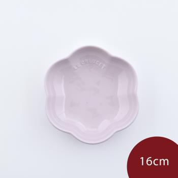 Le Creuset 繁花系列 花形深盤 餐盤 點心盤 盛菜盤 造型盤 16cm 柔粉紫