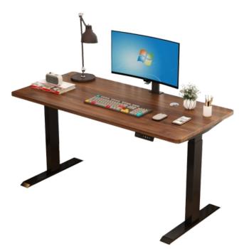 MGSHOP雙機芯電動升降桌 120/60CM 電腦桌 辦公桌 書桌 兒童升降桌(E1實木顆粒板)