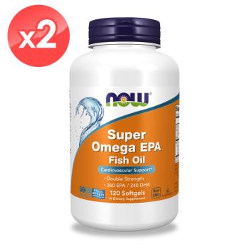 【NOW】超級EPA魚油膠囊2瓶組(120顆/瓶) /EE型魚油