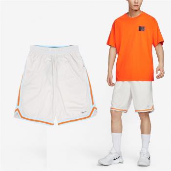 Nike 短褲 DNA Basketball Shorts 男款 白 橘 速乾 網眼 籃球 球褲 運動褲 褲子 FN2605-030
