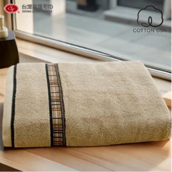 【台灣興隆毛巾製】美國棉 低調奢華加厚款浴巾-(咖啡色) 單條浴巾組