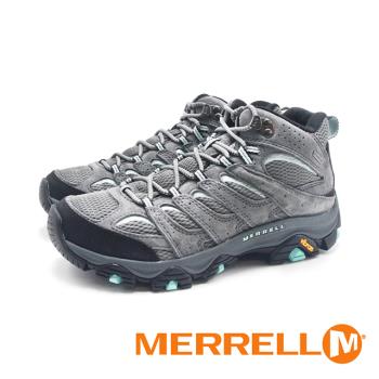 MERRELL(女)MOAB 3 MID GORE-TEX防水登山中筒鞋 女鞋-灰藍綠