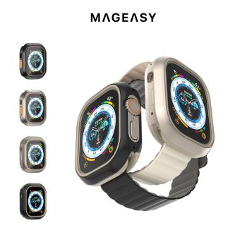 MAGEASY Apple Watch Ultra 2/Ultra 航太鋁合金手錶保護殼 Odyssey 49mm