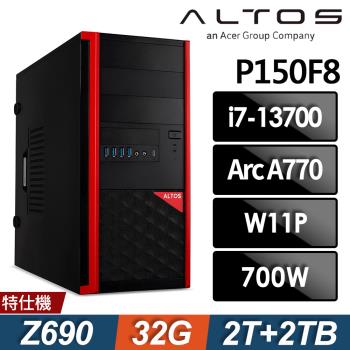 ACER Altos P150F8 (i7-13700/32G/2TB+2TB SSD/Arc A770-16G/W11P)