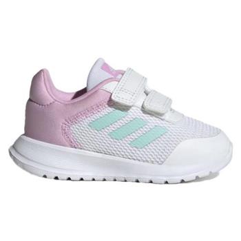 Adidas 慢跑鞋 童鞋 小童 魔鬼氈 TENSAUR RUN 2.0 CF 白粉【運動世界】IG8570