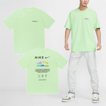 Nike 短袖 NSW Premium Essentials Tee 男款 亮綠 純棉 寬鬆 短T 棉T HF6172-376