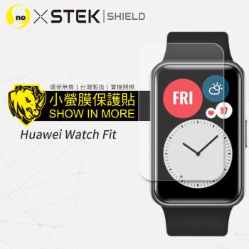 【O-ONE】Huawei 華為 Watch Fit『小螢膜』滿版全膠螢幕保護貼超跑包膜頂級原料犀牛皮(一組兩入)