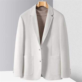 【巴黎精品】西裝外套休閒西服-薄款免燙修身純色男外套3色v1bg25