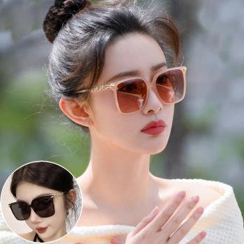 seoul show首爾秀 馬蹄形鏈條細方框太陽眼鏡UV400墨鏡 G19