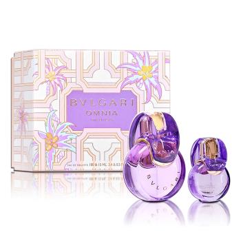 BVLGARI 寶格麗 花舞輕盈/紫水晶女性淡香水 100ML春季禮盒(淡香水100ML+15ML)-新包裝