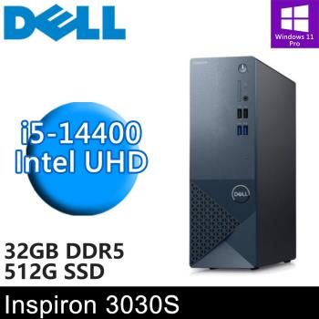 DELL Inspiron 3030S-P1508BTW-SP2(i5-14400/32G DDR5/512G PCIE/W11P)
