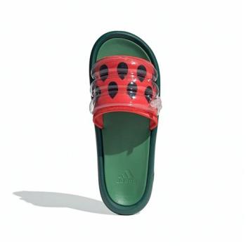 Adidas ADILETTE ZPLAASH 男鞋 女鞋 綠紅色 三線 休閒 拖鞋 IE5762