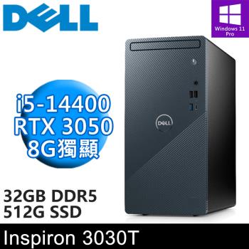 DELL Inspiron 3030T-P1508BTW-SP6(i5-14400/32G DDR5/512G/RTX 3050 8GB/W11P)