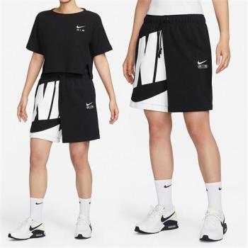 Nike AS W NSW AIR 6 MR FLC SHORT 女款 黑色 運動 休閒 短褲 FN2247010