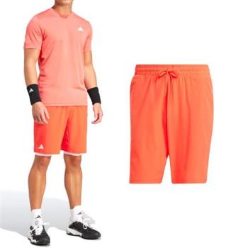 Adidas Ergo Short 男款 紅色 鬆緊 口袋 附抽繩 網球 運動 休閒 短褲 IQ4733