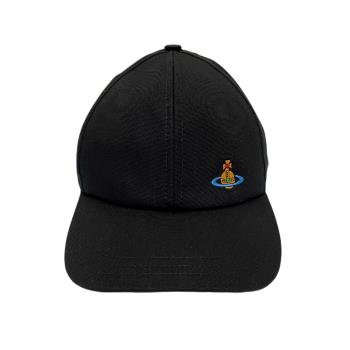 【Vivienne Westwood】春夏新款 品牌刺繡LOGO 棒球帽-黑色 81020019W00DD N401
