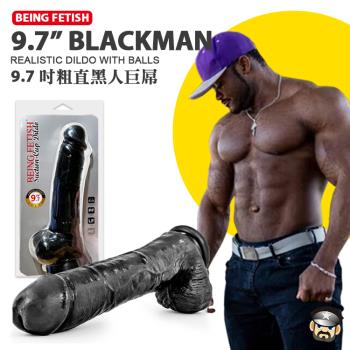 COOLGUY 9.7吋粗直黑人巨屌 BEING FETISH 9.7 BLACKMAN REALISTIC DILDO