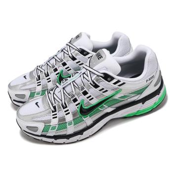 Nike 休閒鞋 P-6000 男鞋 女鞋 白 銀 綠 復古 Y2K 緩震 運動鞋 CD6404-104