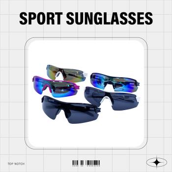 【GUGA】偏光運動太陽眼鏡 粗框鏤空款 MIT台灣製 偏光墨鏡 防滑設計 P1130