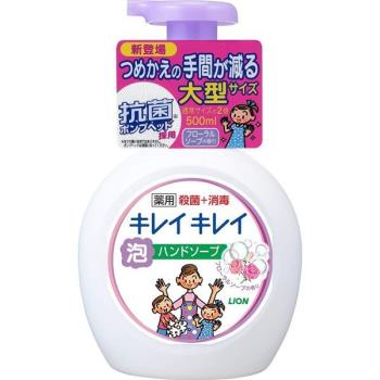 日本 LION KIREIKIREI獅王 泡沫洗手乳重量瓶 500ml*6
