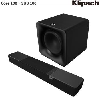 Klipsch 古力奇 Flexus Core 100 Soundbar+SUB 100 主動式超低音喇叭